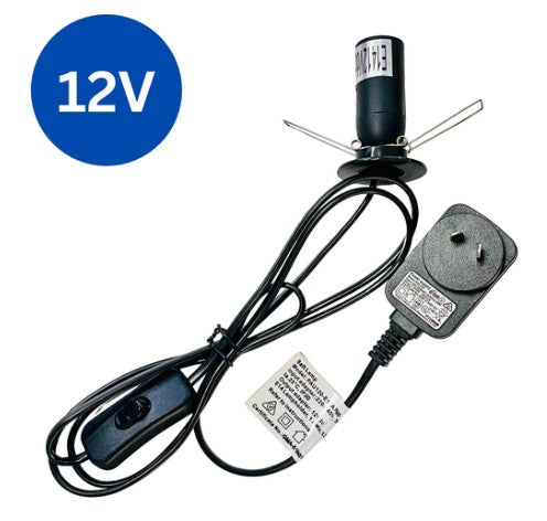12V Himalayan Salt Lamp Electrical Cord
