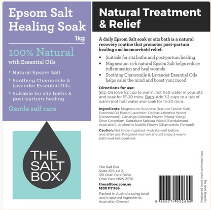 Epsom Healing Soak Bath Salts 1kg