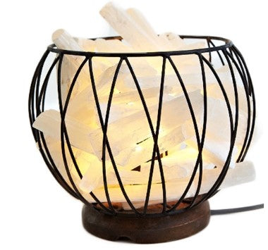 Crystal Cage SELENITE Lamp