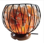 Himalayan Salt Lamp CAGED FIRE BOWL Medium